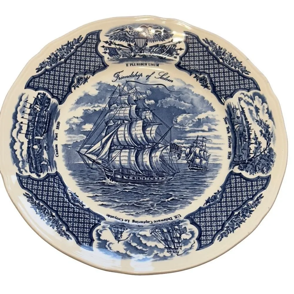 Alfred Meakin 1970’s Friendship of Salem Fair Winds Collectible Plate 10.5” #6